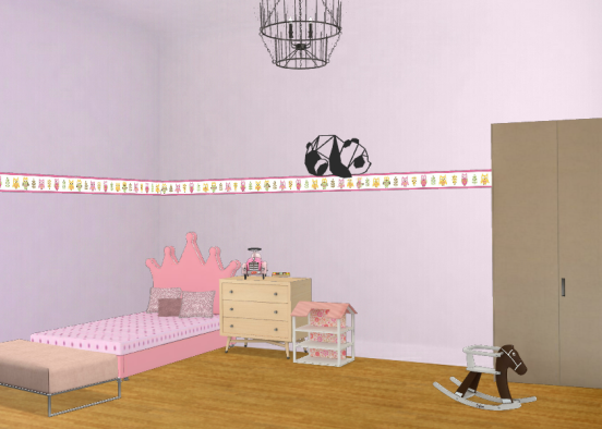 •Habitación para niña pequeña• Design Rendering