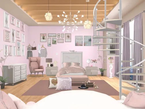 Cute pink dream room