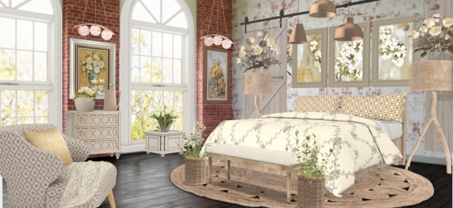 Maximalist Farmhouse bedroom 🌾