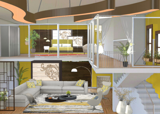Yellow Villa  Design Rendering