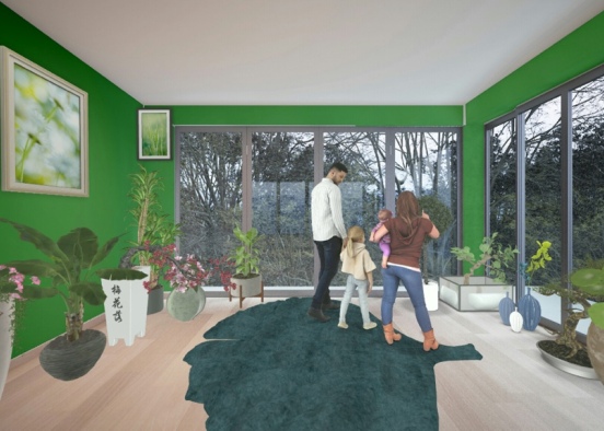 Family Greenroom Design Rendering