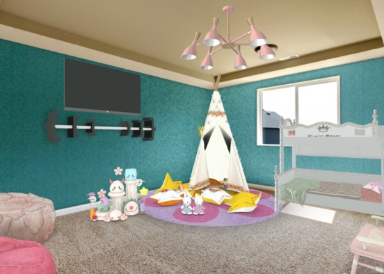 Little girls room Design Rendering
