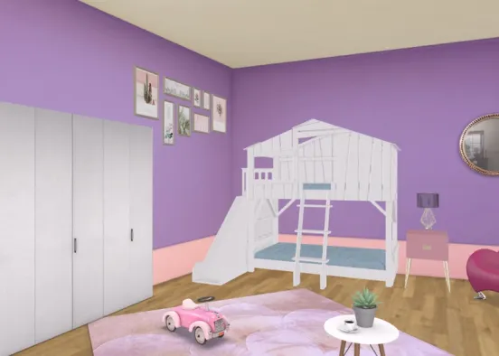 chambre fille  Design Rendering