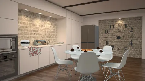 Kitchen with dining area