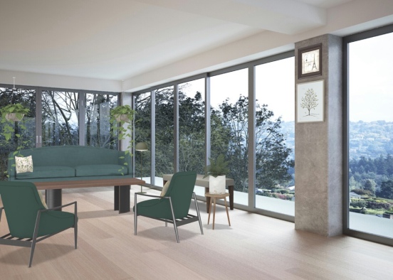 lounge of green Design Rendering