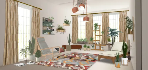 Colorful summer hangout place 