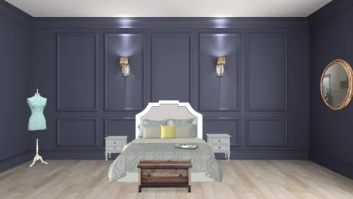 Modern cozy gray walls