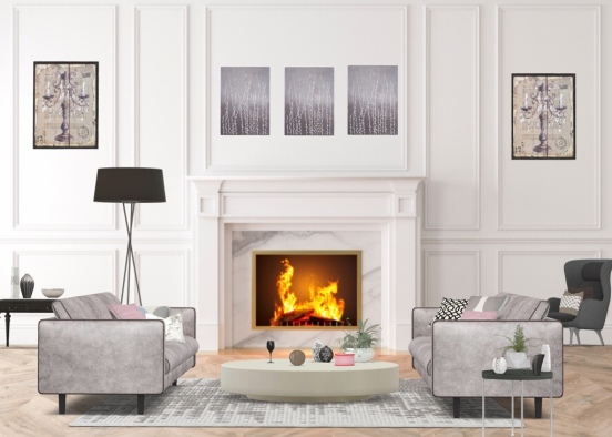 GA Living Room ❤️ Design Rendering