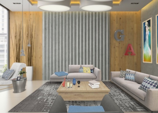 Living room ❤️❤️ Design Rendering