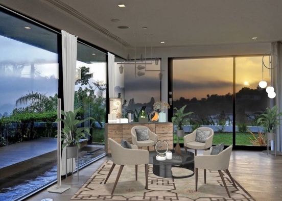 soft tropical lounge 🌴  Design Rendering