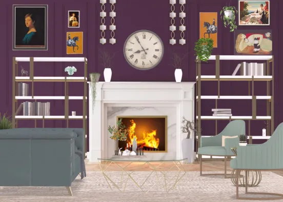 Esmeralda Living Room Design Rendering