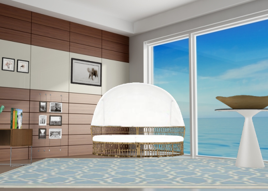 Home in the beach Design Rendering
