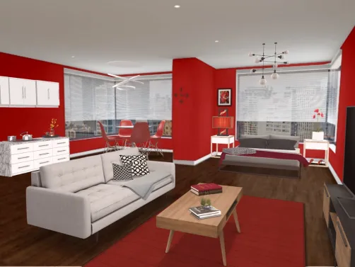 Red apartment ❤️
