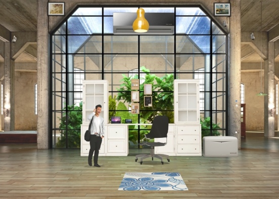 working from home  Design Rendering