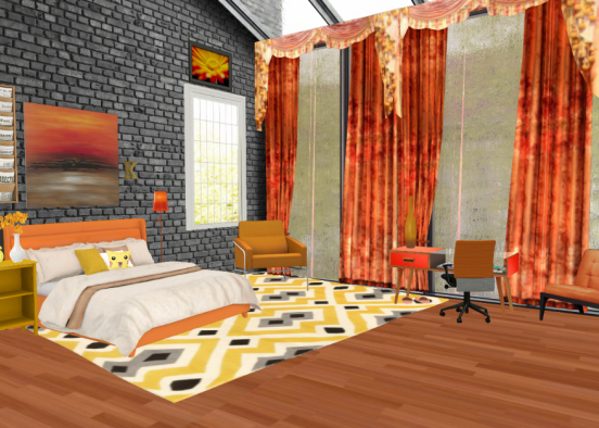 One bedroom Design Rendering
