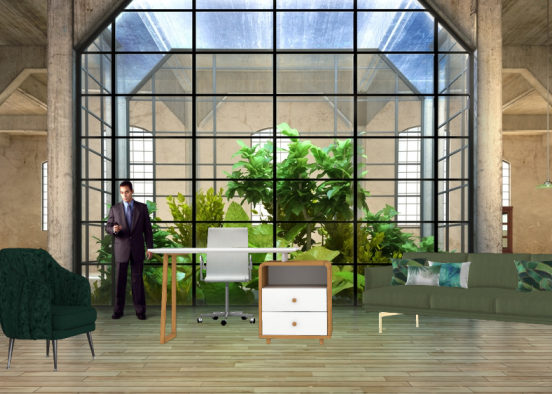 Office Green 💚 Design Rendering
