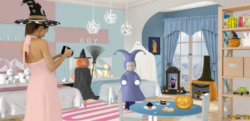Kids on hallowen