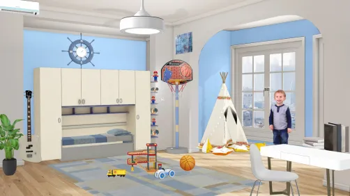 Boys Blue Bedroom 