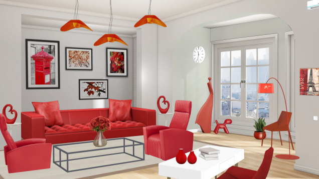 RED LIVING ROOM 