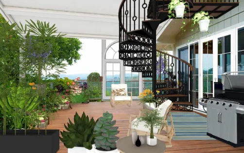 Garden patio
