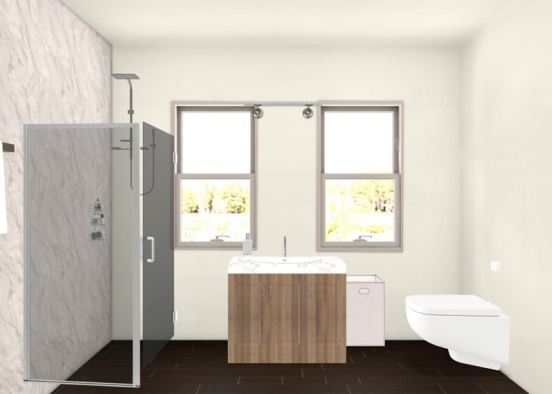 banheiro Casa 1 Design Rendering