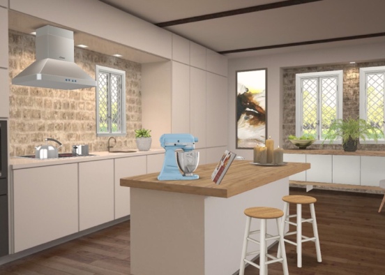 Holiday House kitchen  Design Rendering