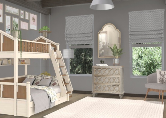 this reminds me so much of my bedroom in my log cabin! Design Rendering