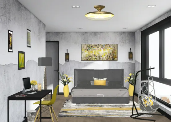 Grey and yellow ,what do u think of that  Design Rendering