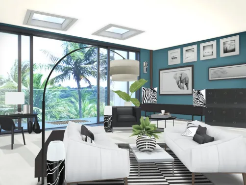 Tropical Living Room- Entering at suggestion of a fellow designer! 