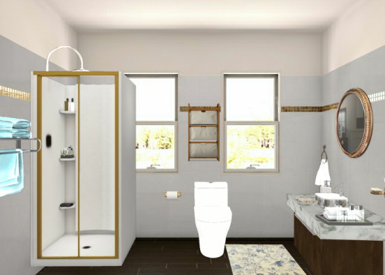 Bathroomm Design Rendering