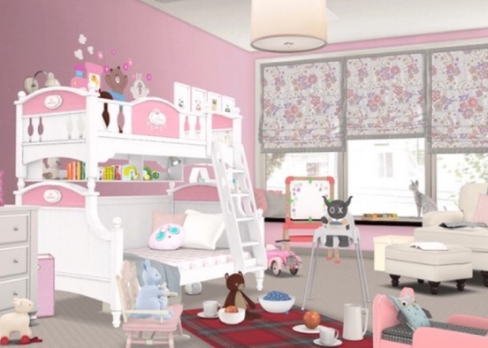 Chambre de petite princesse 💖 Design Rendering