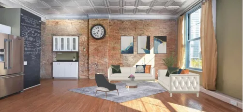 Cleveland condo living room