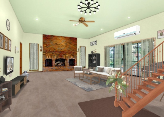 A perfect living room design..... Design Rendering