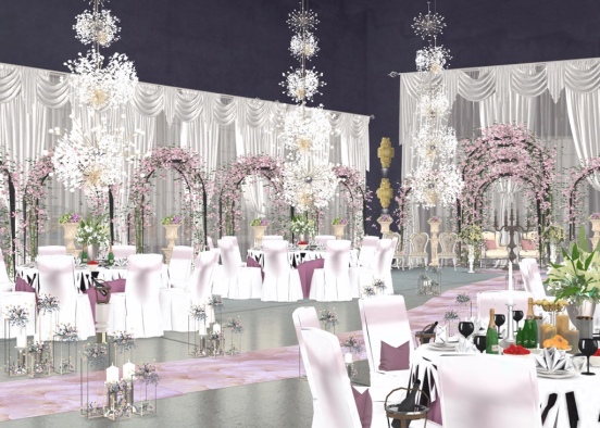 Wedding Hall 💝 Design Rendering
