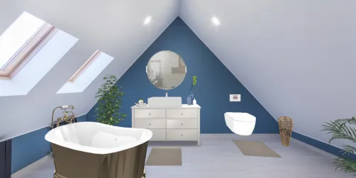 Blue bath