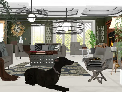 A cozy family room