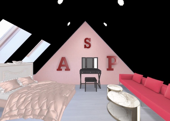 teen girl bed room ( inspired by Paige_raleigh ) Design Rendering