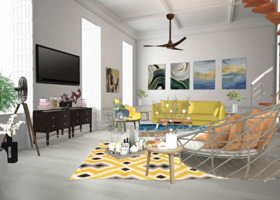 Living Room Deluxe Design Rendering