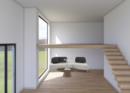 Bed living room Design Rendering