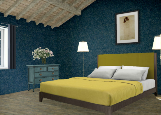 Bedroom for single woman Design Rendering