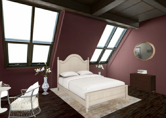 Cosy bedroom for pretty woman Design Rendering