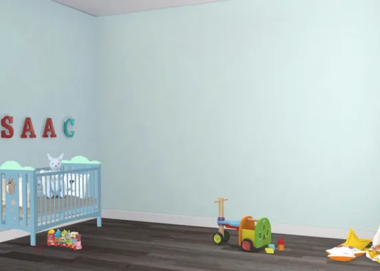 Baby boy Nursery with the name Isaac. will be doing baby girl tomorrow!! Design Rendering