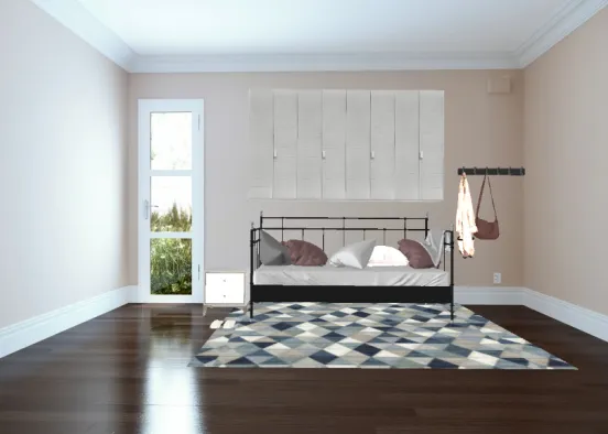 The fashonistas bedroom Design Rendering