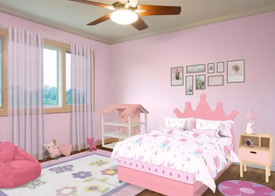 Little Girl’s Room Design Rendering