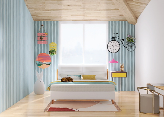 Colourful room Design Rendering