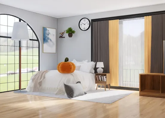 Chill and cozy autumn room Design Rendering