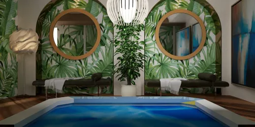 Tropical spa room