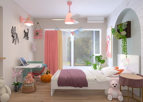 pink and think zone Design Rendering
