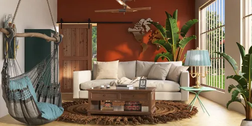 Adorable Rustic Living Room