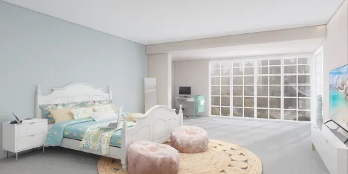 Beachy teen room